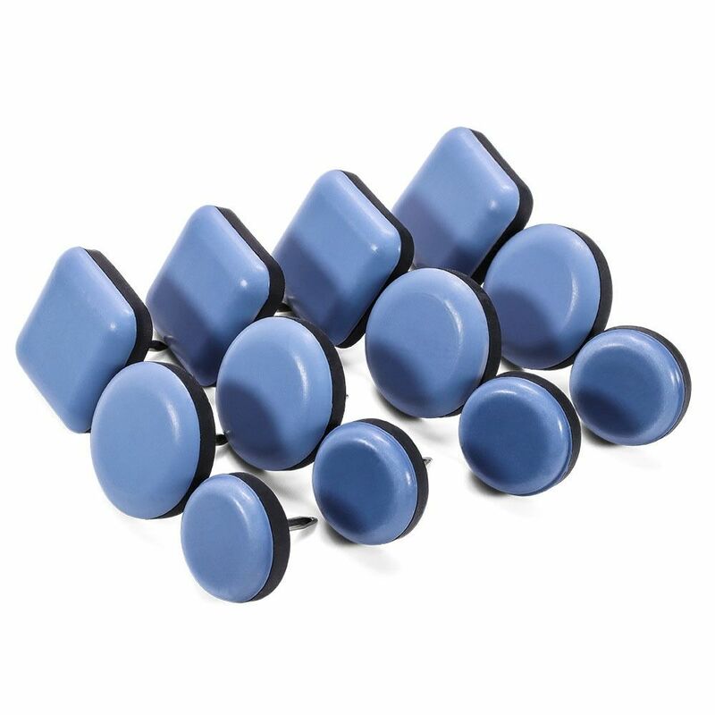 10pcs Chair Glides, Nail On Chair Gliders PTFE Chair Glides for Hardwood Floor, Carpet, Wooden Furniture