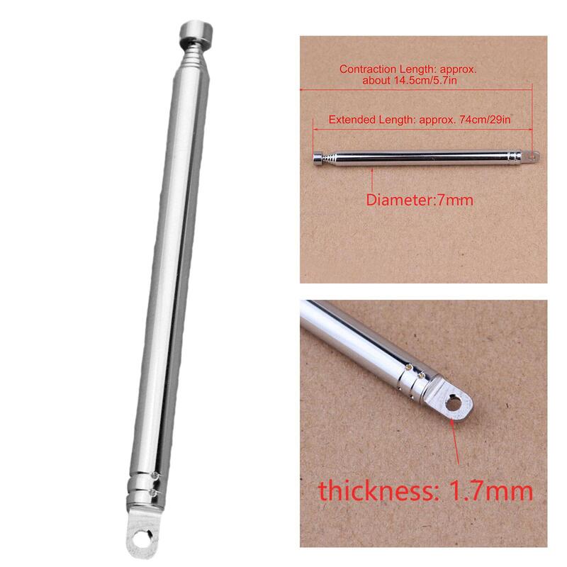 145mm-740mm Milling Flat Antenna Rod Antenna Telescopic Radio Contract 740mm 7123-7 Antenna Antenna 145mm Unfolded Sections Z9D9