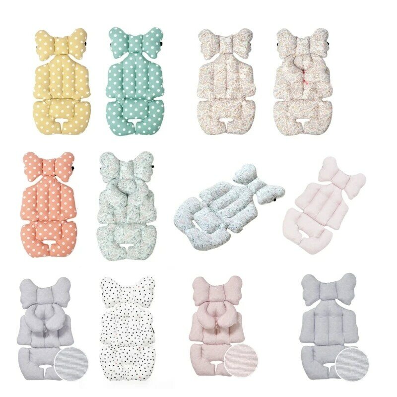 B2EB Baby Carriage  Liner Infant Stroller Cushion Mat Thicken Cotton  Cushion
