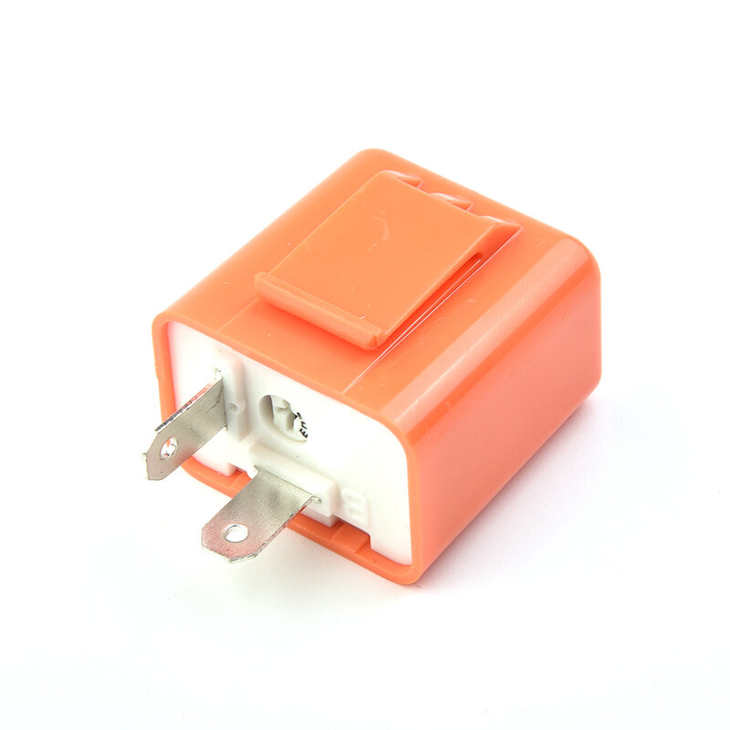ABS plástico LED flasher relé, proteção de circuito ajustável, sobrecarga da motocicleta, chip SMD, 42W, 2 pinos, novo