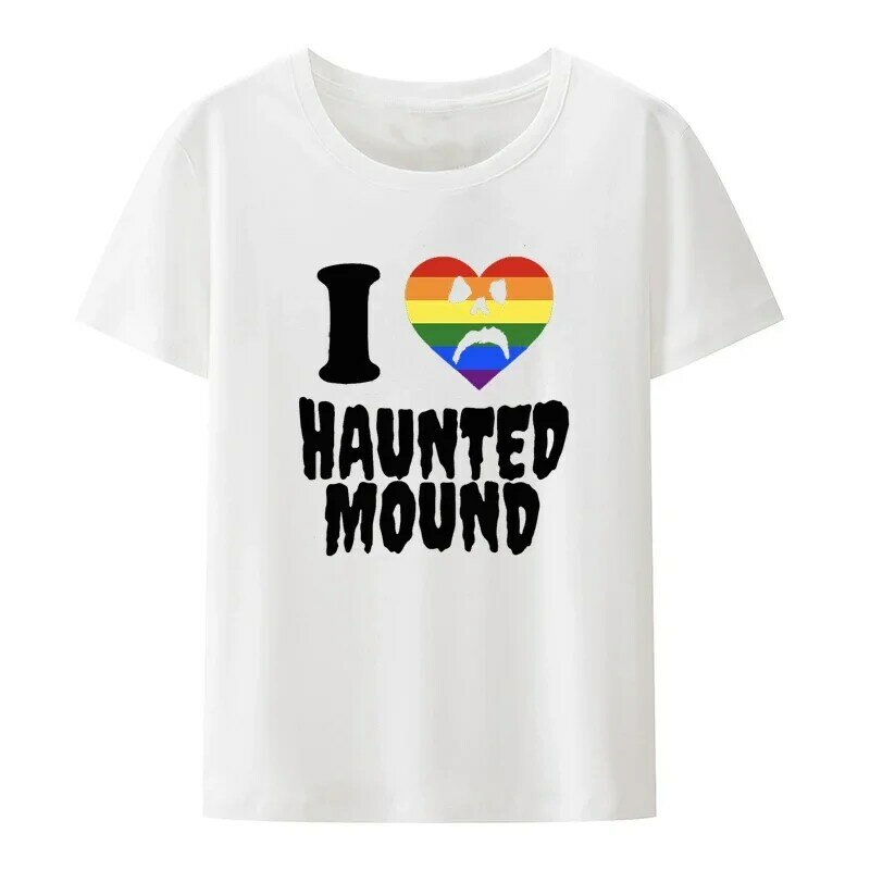 재미있는 스타일 하트 모양 반팔 티셔츠, O-넥 티셔츠, 크리에이티브 레이디 티셔츠, I Love Howned Mound Man 티셔츠, 인기 트렌드