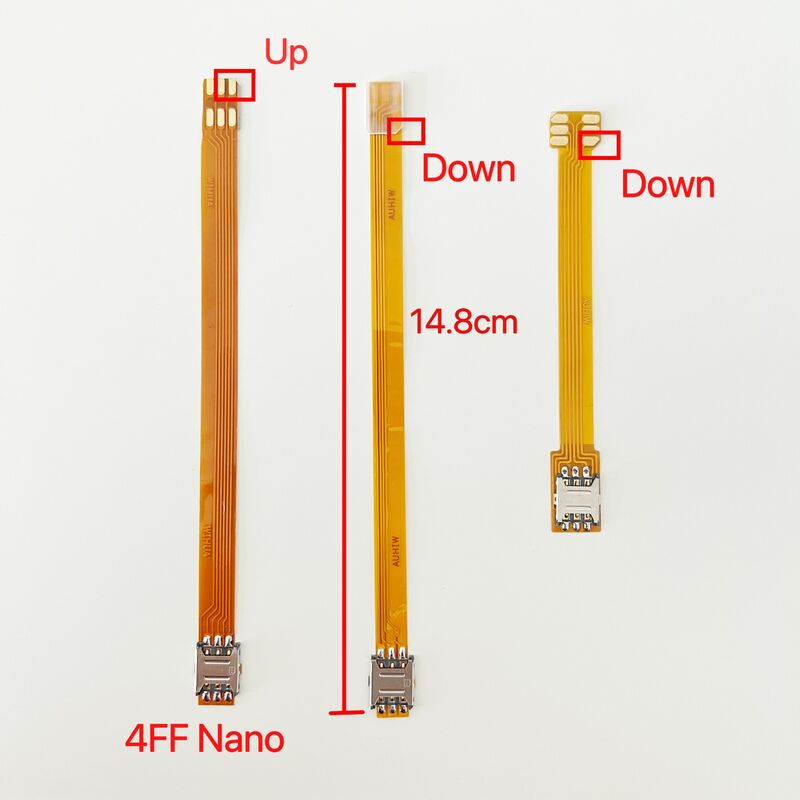Sim Card Nano 4FF Converter to Nano 4FF Sim Usim Card conversione adattatore verticale 4FF cavo di prolunga fpc