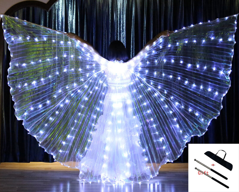 벨리댄스 LED 날개, 여성 퍼포먼스, 형광 나비 이시스, 벨리댄스, 카니발 의상 쇼