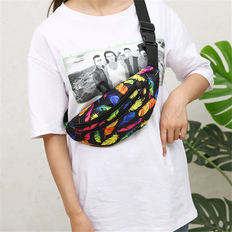 2022 impresso saco da cintura das mulheres dos homens esporte executar fanny pacote saco de viagem saco crossbody moda saco de peito bolsa de telefone cinto