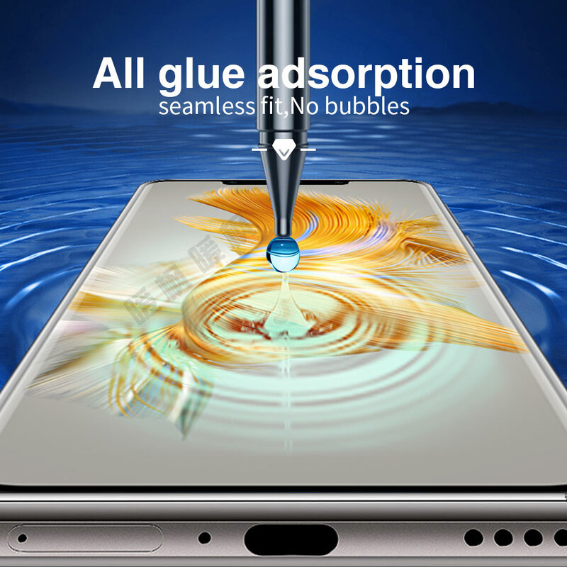 5/3/1 sztuk szkło hartowane UV smartphone dla Huawei mate 50 40 30 30E 20 pro plus RS 40E ekran telefonu protector HD folia ochronna