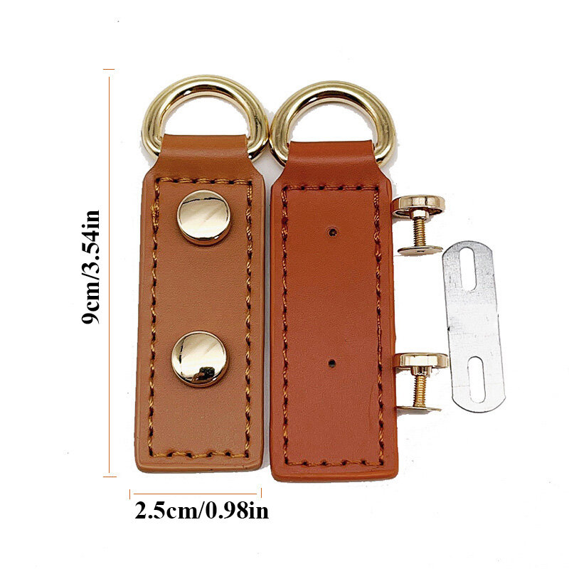 Fashion Leather Handmade Buckle Replacement Bag Belt With PU Leather Buckle High Quality Bag Accessories Woman Bag Hardwares
