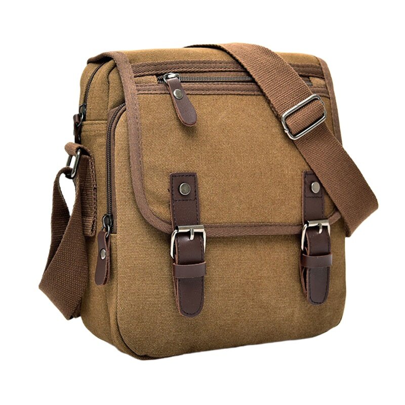 Новинка 2024, мужская сумка, высококачественные холщовые сумки через плечо в стиле ретро, модная мужская сумка через плечо, дизайнерская сумка, сумка-мессенджер