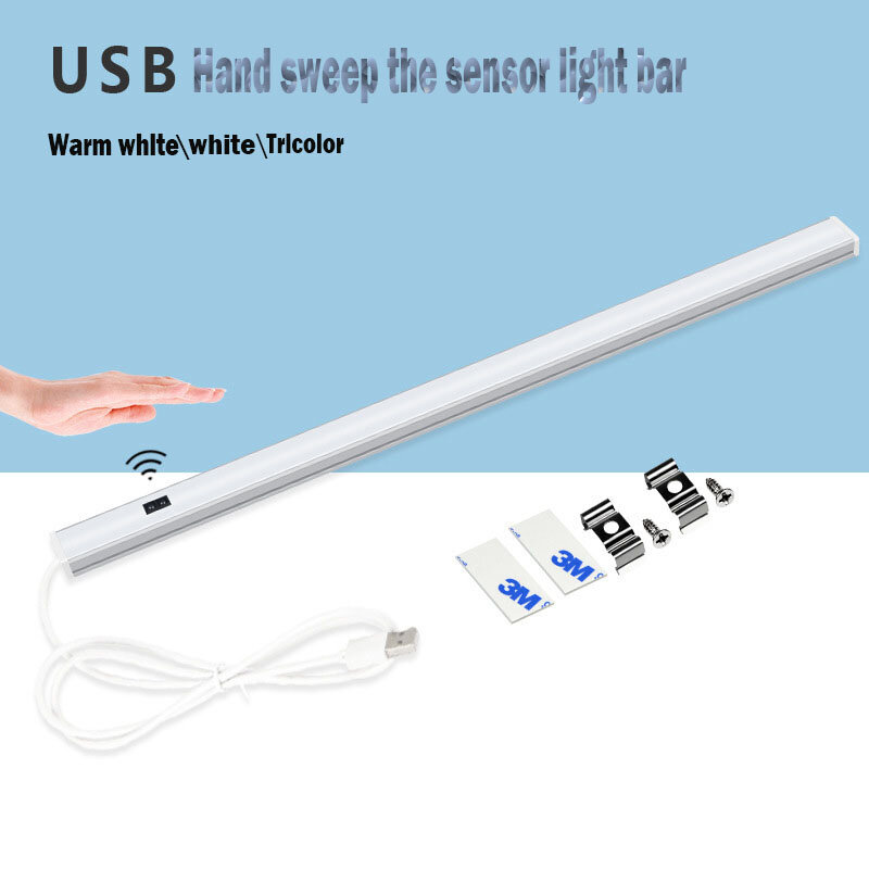 USB Hand Sweep Schalter Induktion licht Haushalt LED Hart licht Streifen Schrank Kleider schrank Weins chrank klar Installation linie Licht