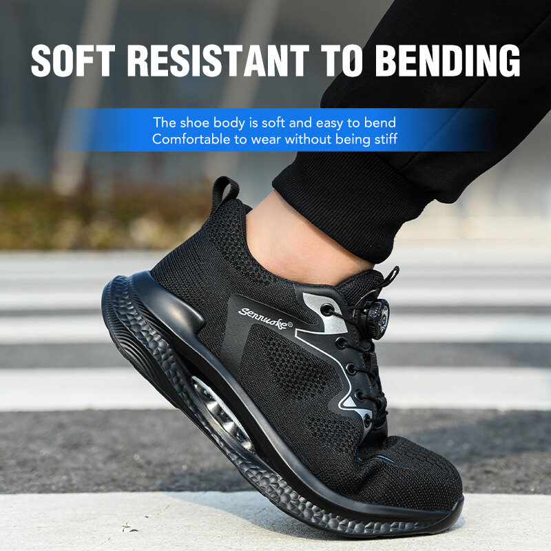 Herren Arbeits-und Sicherheits schuhe Mann für Arbeits schuhe Stahl kappe leichter Schutz für die Füße Schuhe versand kostenfrei Turnschuhe