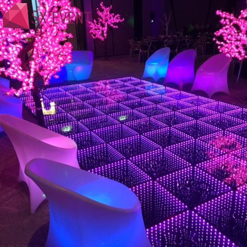 LEDデジタルダンスフロア,結婚式,パーティー,イベント用の超薄型ワイヤレスディスコライトアップ