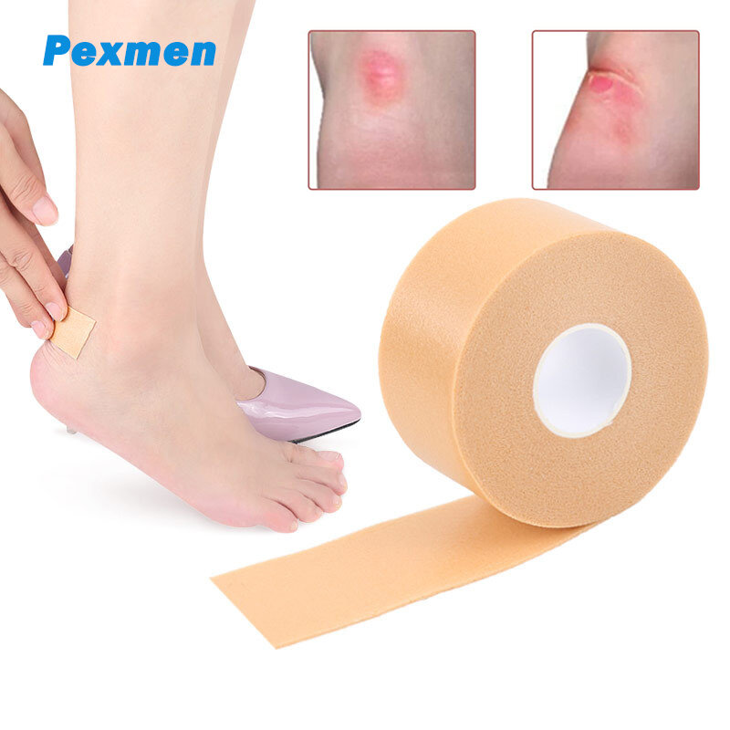 Pexmen-Autocollant de protection de talon auto-adhésif, bande de bandage, coussin pour les ampoules, l'irritation et le frottement, patch de pédicure de maïs