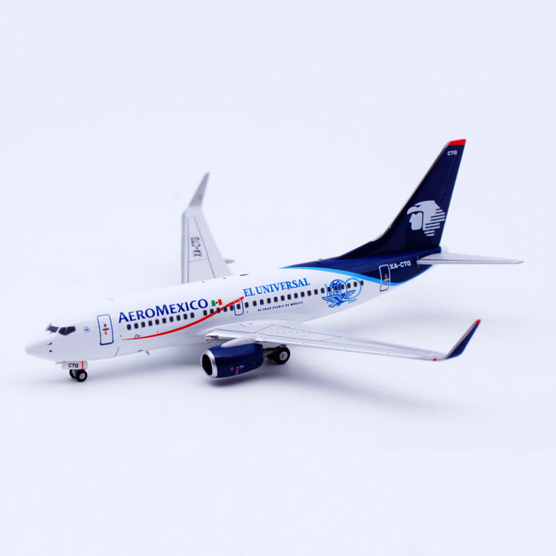 77029 Alloy Collectible Plane Gift NG Model 1:400 AeroMexico Airlines "Skyteam" Boeing B737-700 Diecast Aircraft Model XA-CTG