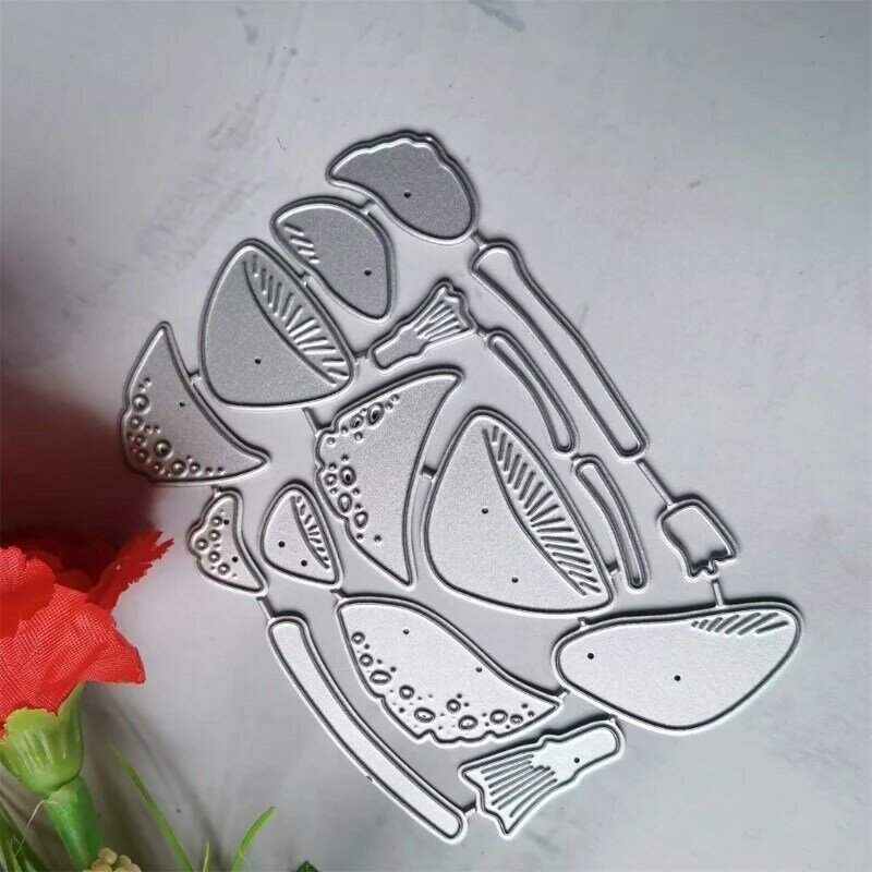 Metal Die Cuts Splicing Mushroom Embossing Stencil Cutting Dies for Card Making Scrapbooking Paper Craft DIY Template