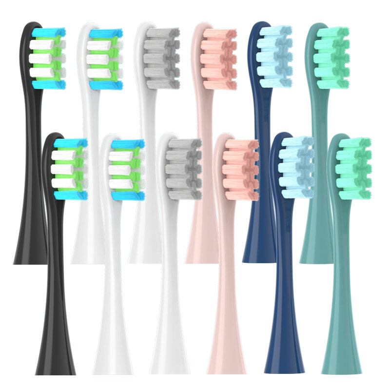 Oclean-cabezales de repuesto para cepillo de dientes modelo Flow/X PRO/ Z1/ F1/ One/ Air 2 /SE, con cerdas suaves al vacío, DuPont Sonic, 10 piezas