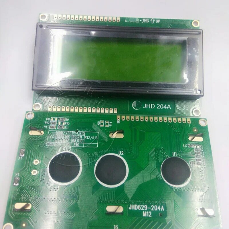 JHD629-204A M12 JHD204A, pantalla amarilla, verde/azul, 1 piezas