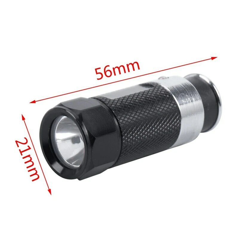 3Pcs Mini LED Flashlights Car Cigarette Lighter LED Rechargeable Flashlight