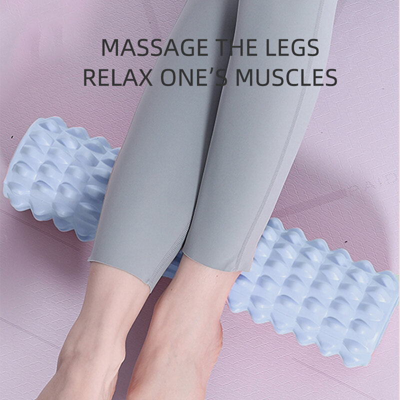 Rolo de espuma traseiro para massagem muscular, alta densidade, alívio das dores nas costas, recuperação muscular, pernas e braços
