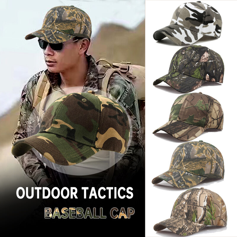 New Military Baseball Caps Camouflage Army Soldier Combat Hat Adjustable Summer Snapback Caps UV protection Sun Hats Men