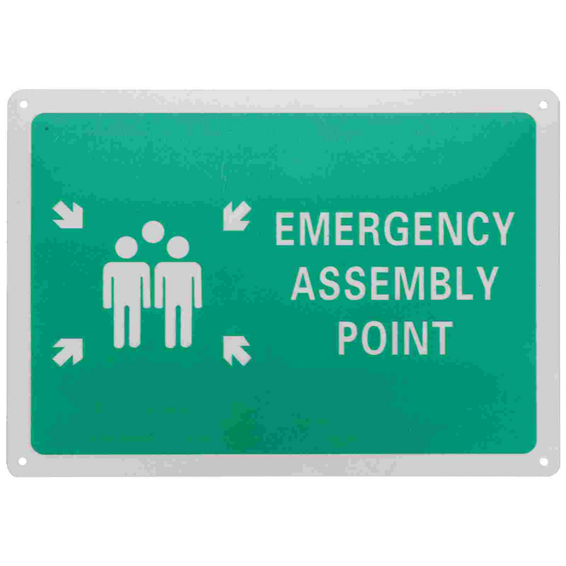 Señal de advertencia de emergencia, etiqueta de advertencia ampliamente aplicada, tablero de aluminio, señal de seguridad