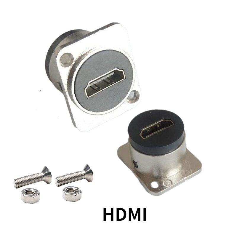 Разъем HDMI «гнездо-гнездо» с прямым стыковым соединением с фиксированным винтом модулем адаптера панели