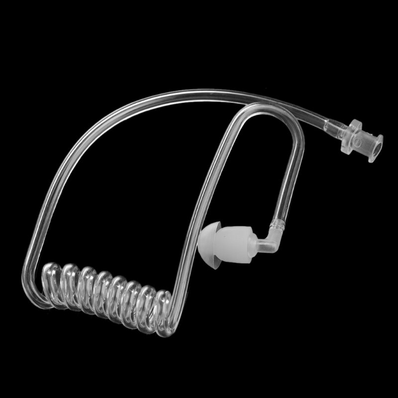 Remplacement bouchon d'oreille Tube d'air acoustique transparente pour le casque d'écouteur Radio