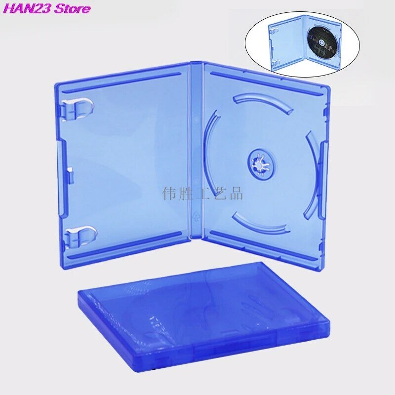 Caixa de armazenamento de CD para PS4 e PS5, Blu-Ray substituição Game Cases, CD e DVD Discos Suporte de armazenamento, caixa protetora, 1PC