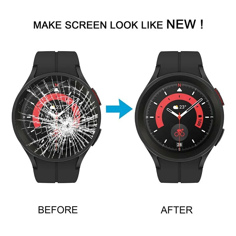 จอแอลซีดี AMOLED ของแท้, จอสัมผัสพร้อม Digitizer ประกอบเต็มรูปแบบสำหรับ Galaxy Watch5 Pro 45มม. SM-R920 R925