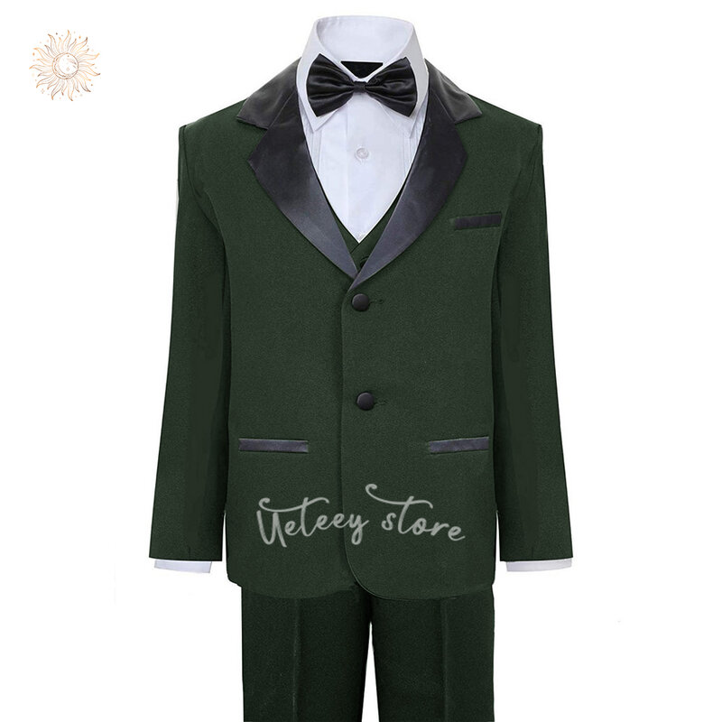 男の子の正式なtuxedoスーツセット、結婚式のための10代のtuxedoの衣装、子供、幼児のためのドレス