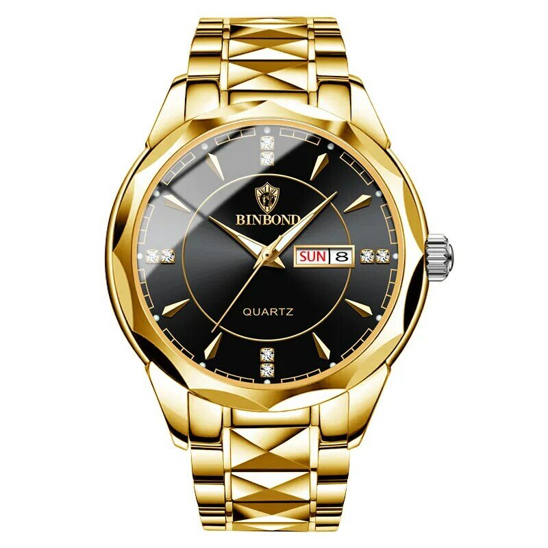Mens Watches Top Luxury Brand Luminous Waterproof Sport Watch Quartz Military Stainless Steel Strap Watch Relogio Masculino