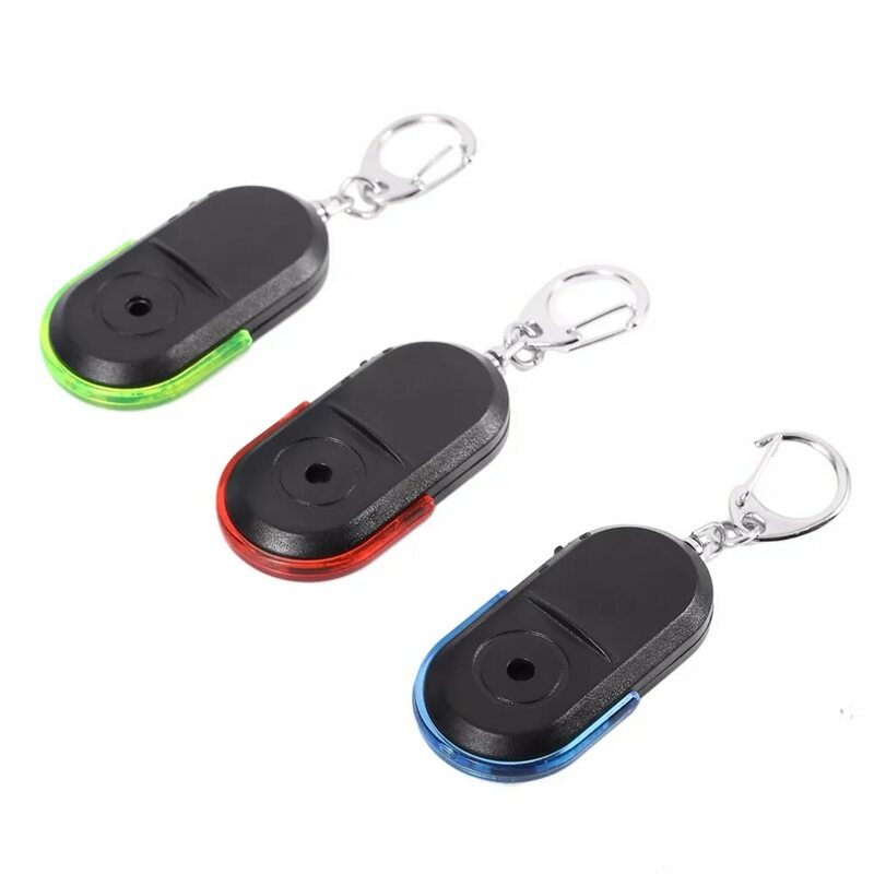 Smart Anti-Lost Key Finder com luz LED, Mini Anti-Lost Key Finder Sensor, Localizador de Carteira e Telefone, Apito Som
