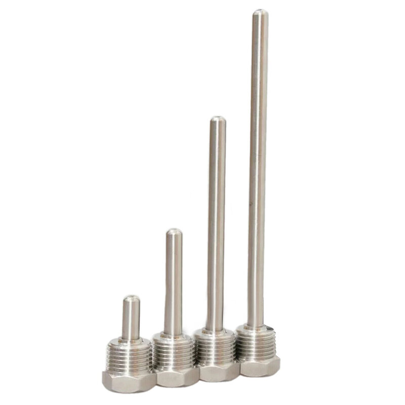 Thermowell High Quality 304 Stainless Steel Thermowell with BSP(G) Type 1/2 DN15 Thread and Max Pressure of 2Mpa