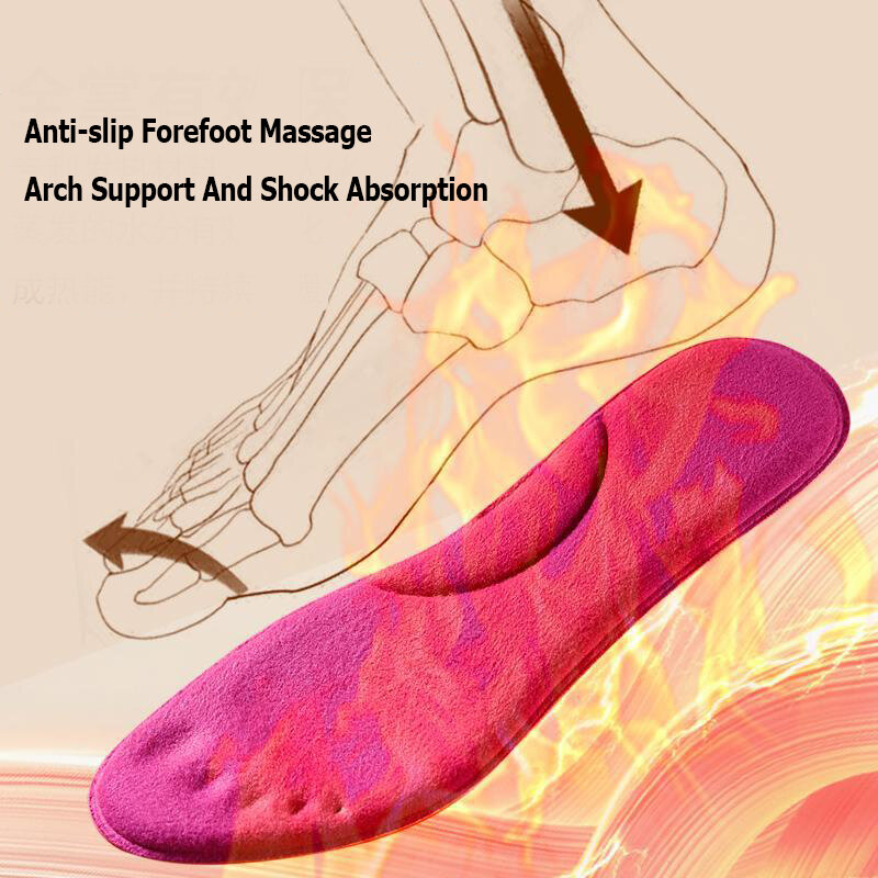 Masaż stóp zagęszczacz termiczny wkładka z pianki Memory wkładki do butów zimowe ciepłe męskie buty sportowe podgrzewane wkładki akcesoria