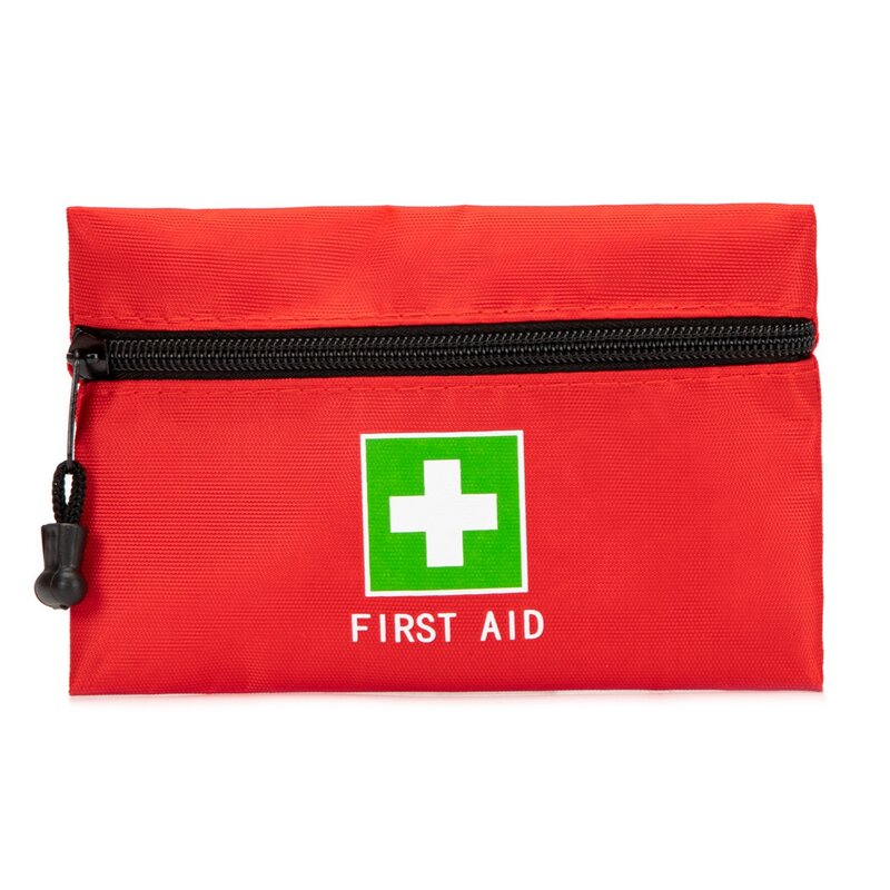 Vermelho saco de emergência primeiros socorros saco pequeno vazio bolsa de resgate de viagem medicina bolsa de bolso para o carro escritório em casa cozinha esportes caminhadas