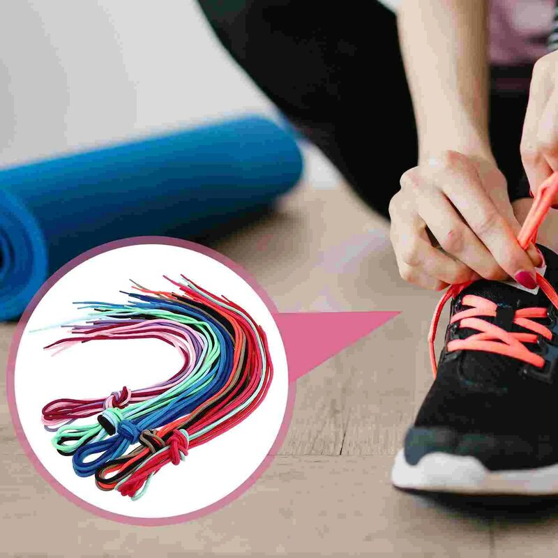 Encounaker-Lacets ronds multicolores pour chaussures de course, baskets de sport, 30 pièces