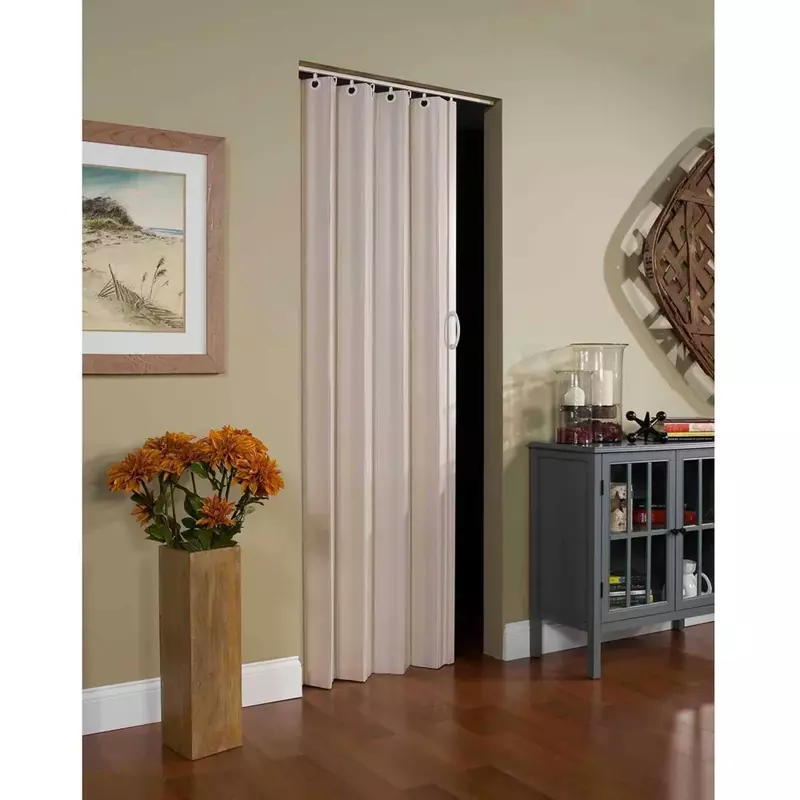 Deco Folding Door 36-inch x 80-inch Linen Color Quiet, smooth and easy to install