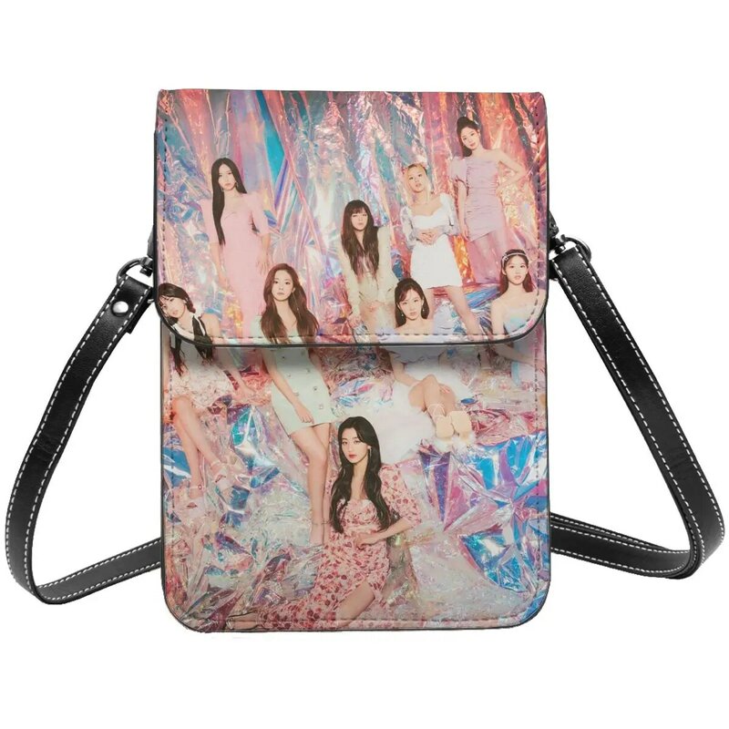 Kpop TWICE Girl Group Crossbody Wallet Cell Phone Bag Shoulder Bag Cell Phone Purse