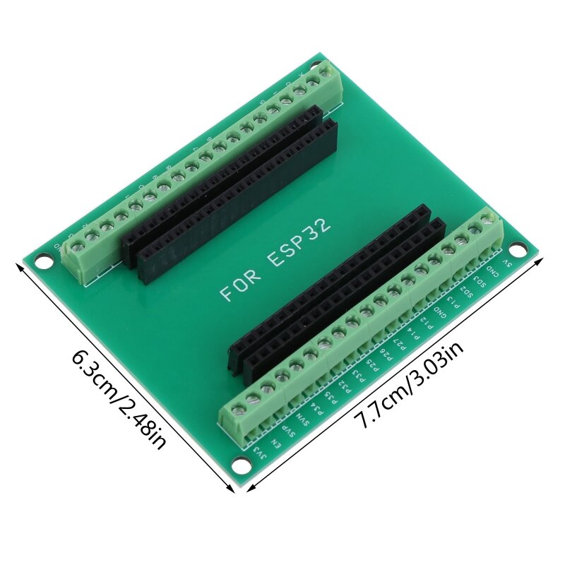 ESP32 Breakout Board GPIO 32 Microcontroller Expansion Board for 38Pin Version