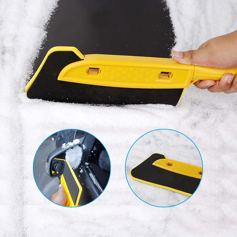 Winter Vehicle Snow Shovel Window Glass De-Icer Brush Winter Snow Clearing Tools for Car Truck Rv