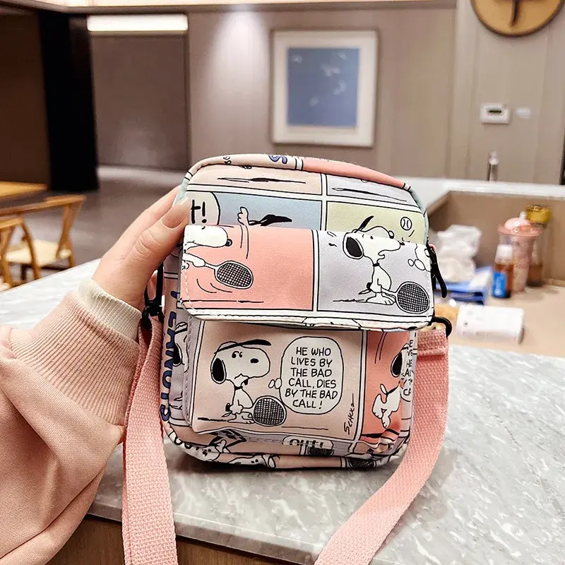 Snoopy Crossbody Bags for Ladies Kawaii Purses Phone Case Peanuts Kawaii Shoulder Bags for Women Coin Pouch Cartoon Cute Wallet