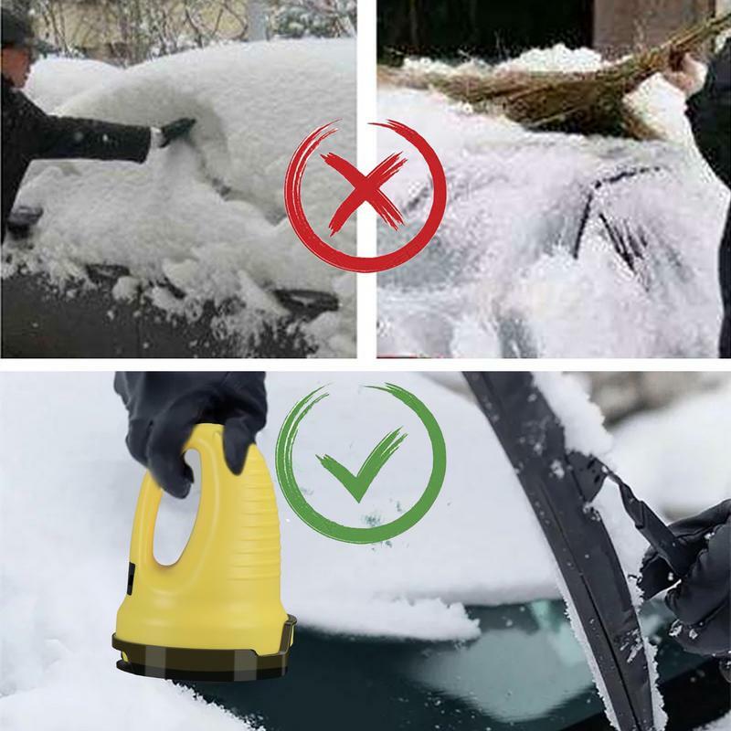 Deicer de parabrisas eléctrico recargable, herramienta de eliminación de nieve de mano, clima frío, suministros de limpieza de nieve para automóviles, SUV, RVs