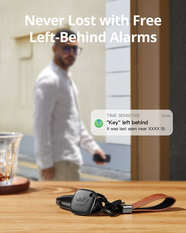 eufy Security SmartTrack Link Works With Apple Find My Key Finder Bluetooth Tracker For Earbuds and Luggage Phone Finder IOS