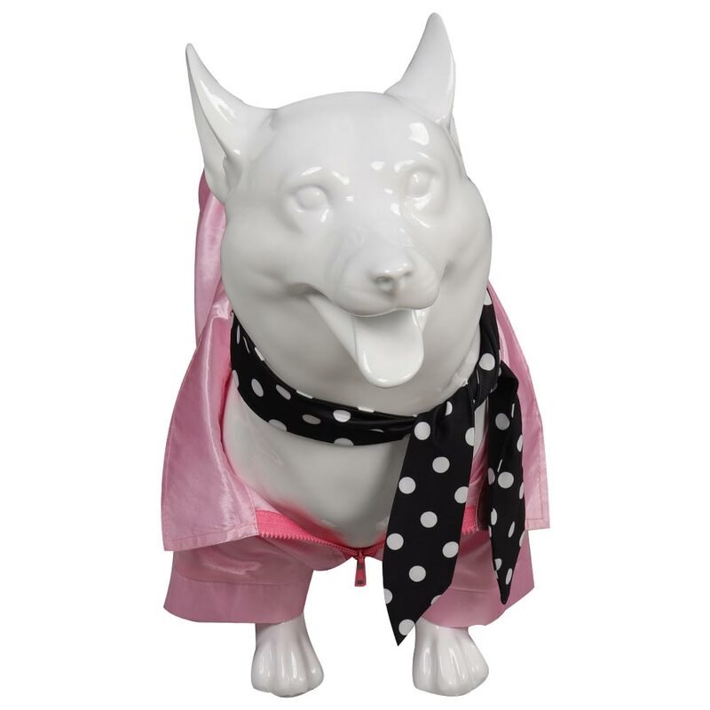 ملابس الكلب الوردي سيدة تأثيري الخيال فيلم الشحوم زي الحيوانات الأليفة جرو تأثيري لعب الأدوار ملابس فانتازيا هالوين ملابس الحفلات