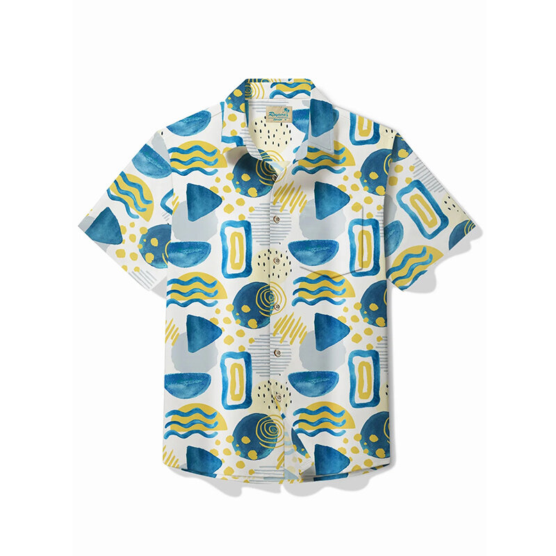 Camisa hawaiana de manga corta para hombre y mujer, Tops de moda, ropa de calle estampada, Harajuku, ropa informal con solapa