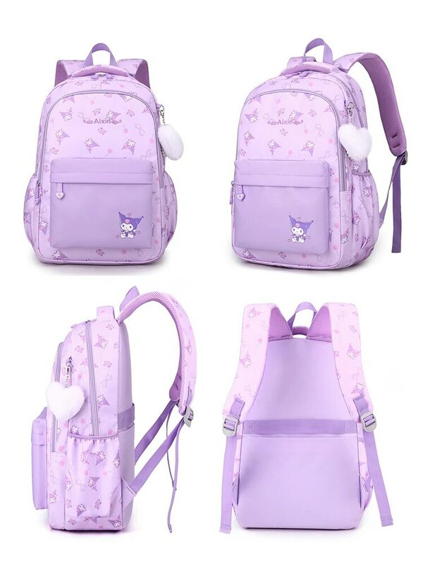 New Kuromi Backpack Large Capacity Fashionable Cute Backpack Elementary School Junior High School Student School Bag Women