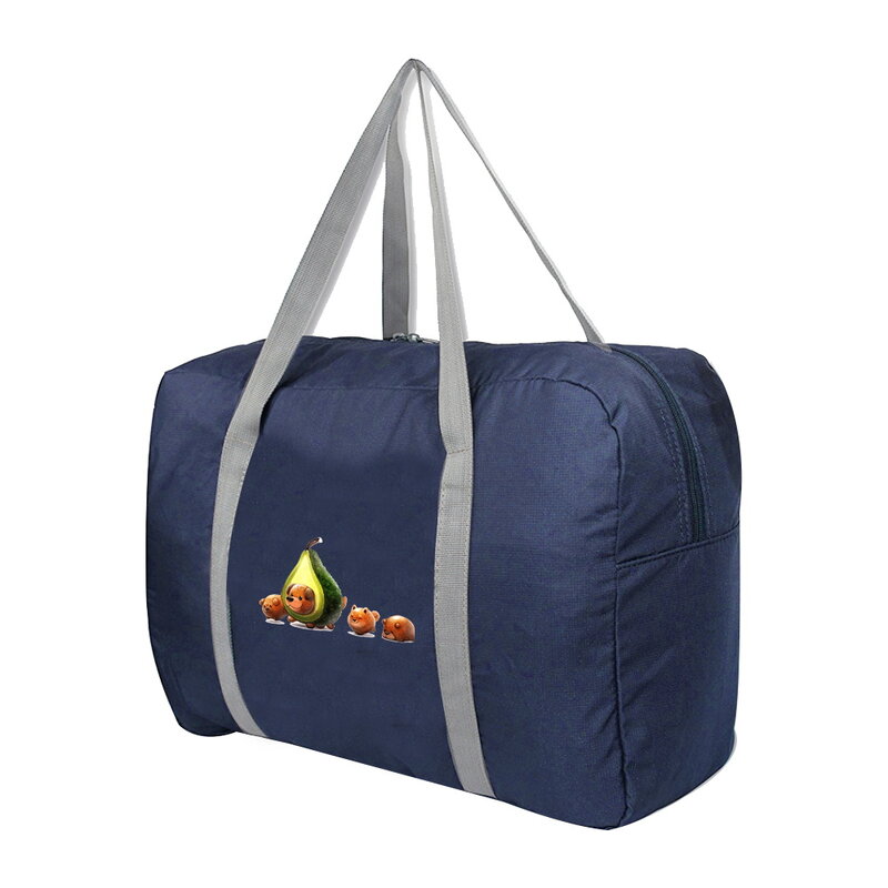 2022 grande capacidade dobrável sacos de viagem bolsa de bagagem para homens e mulheres novo duffle saco abacate impressão sacos de armazenamento de viagem