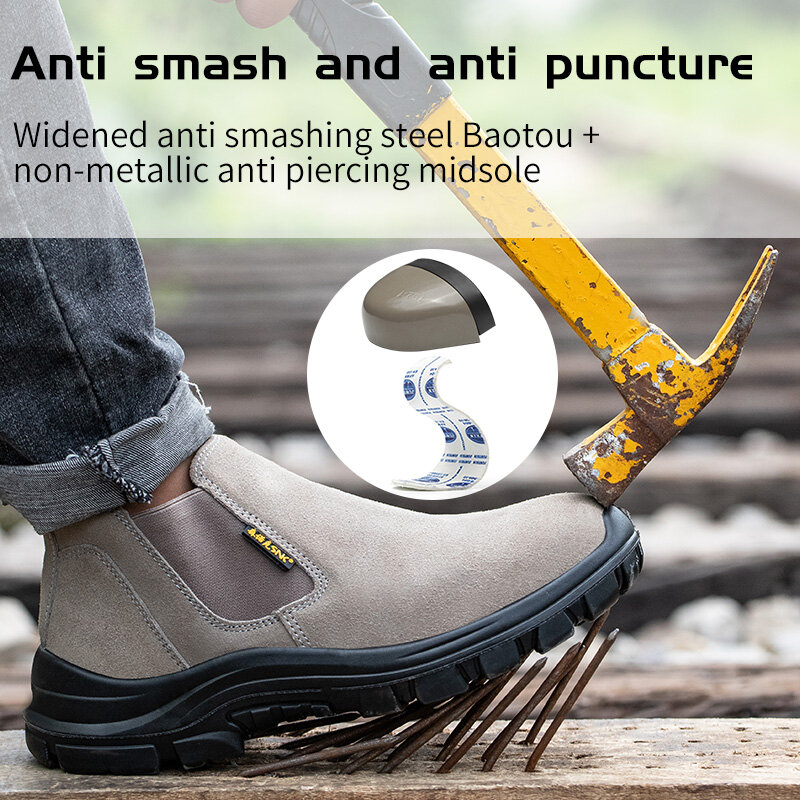 Sicherheits schuhe Männer Arbeits schuhe leichte weiche Stahl zehen Turnschuhe versand kostenfrei industrieller Schutz für die Füße