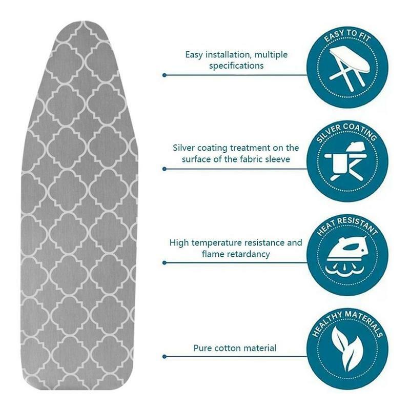 NEW Ironing Board Cover For Iron Board Scorch Resistant Replacement Ironing Board Cover Heat Padding Cloth Cover Standard Size