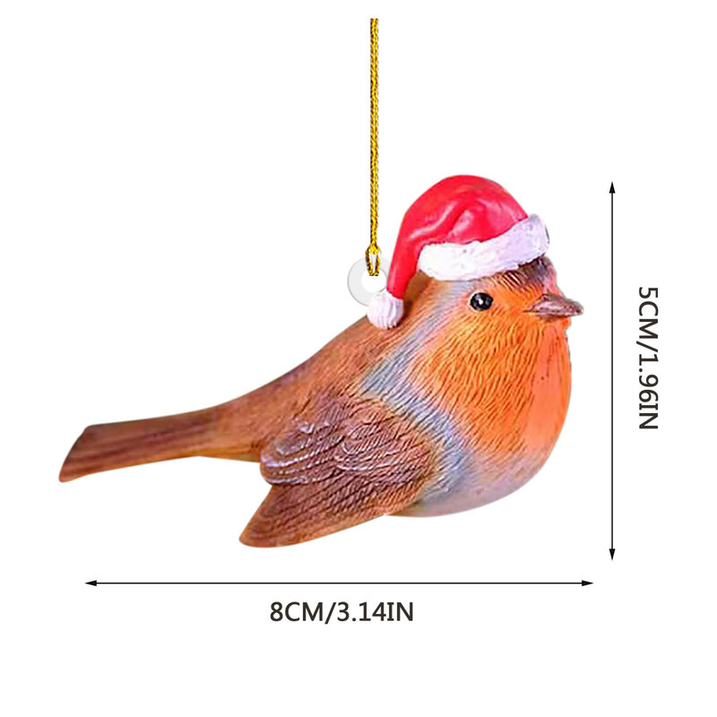 Natal acrílico animal pingente, ornamento de árvore, pendurado decorações, casa, Noel, ano novo, brinquedo, 2023