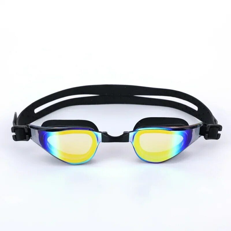 Zewnętrzna wodoodporna przeciwmgielna gogle pływackie UV dla mężczyzn kobiet z silikonowym paskiem okulary pływackie wody okulary sportowe chłodna