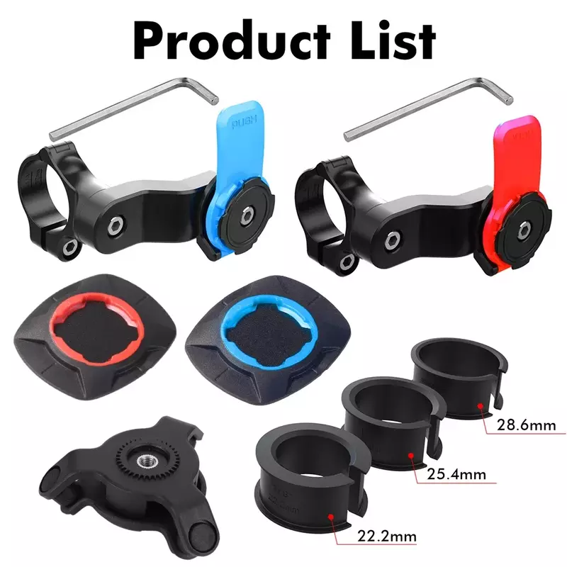 New Motorcycle Bike Phone Holder Shock-resistant MTB Bicycle Scooter Bike Handlebar Security Quick Lock Support Telephone Stand